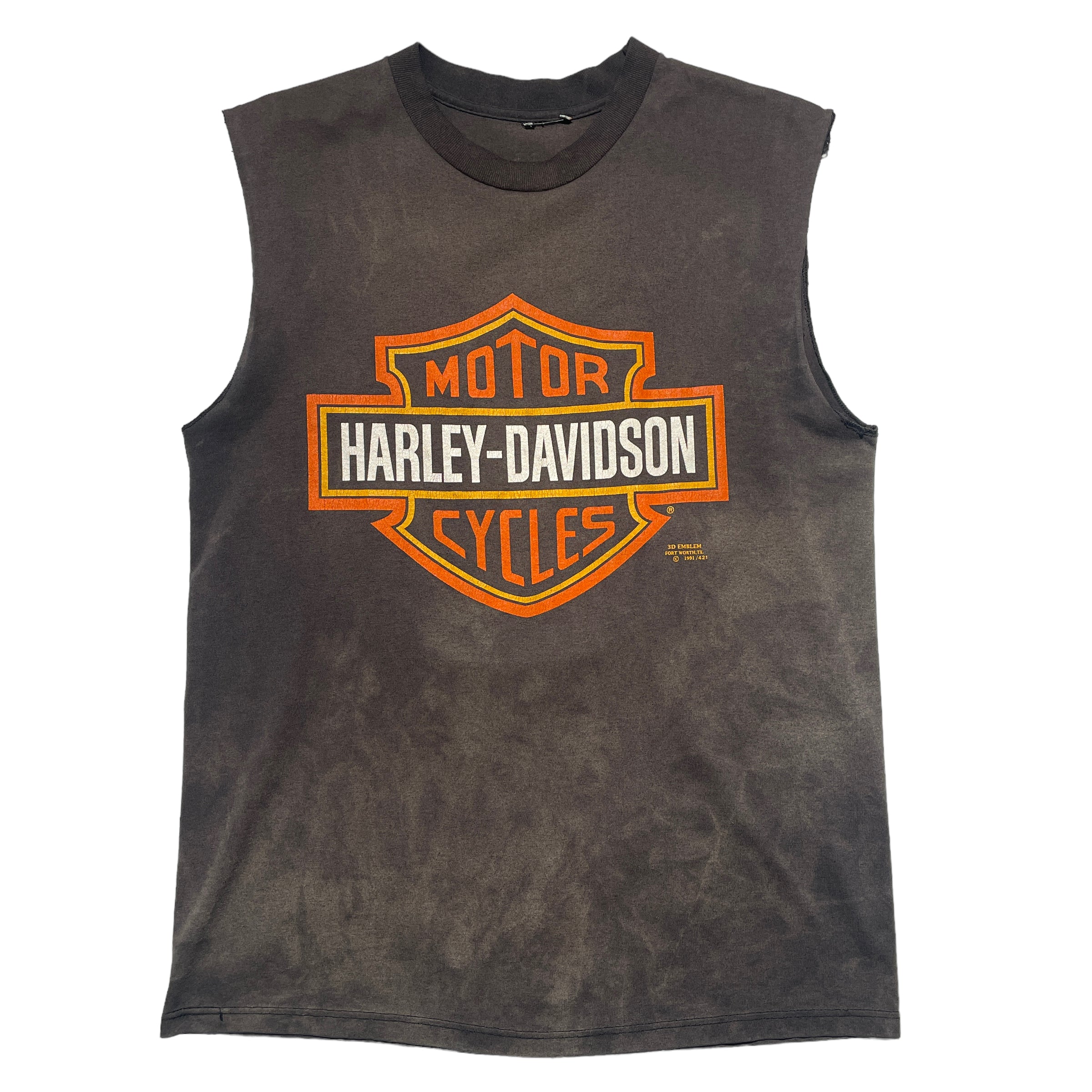 Vintage Harley Davidson Faded NY Cut-Off - FRESH KILLS VINTAGE