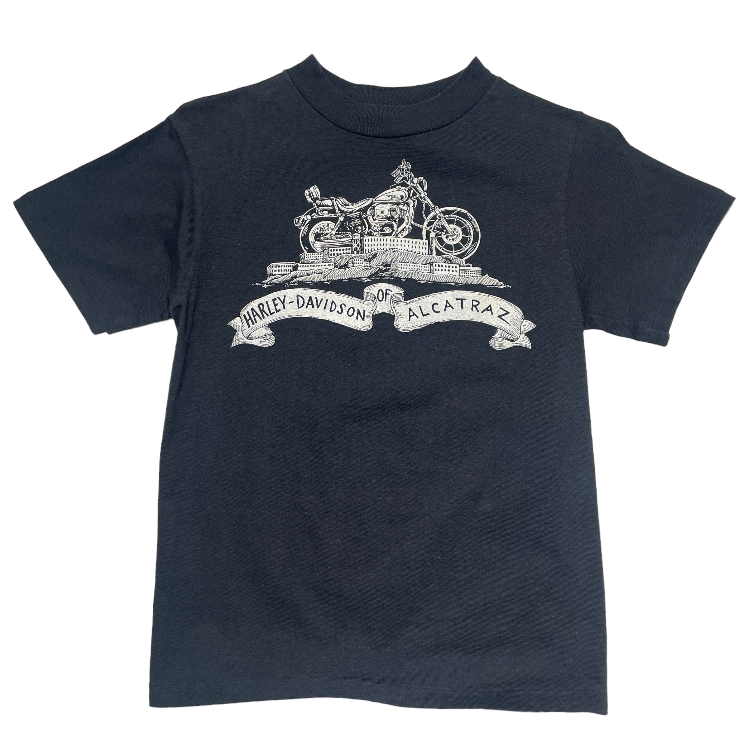Vintage Harley Davidson Of Alcatraz  T-Shirt - FRESH KILLS VINTAGE