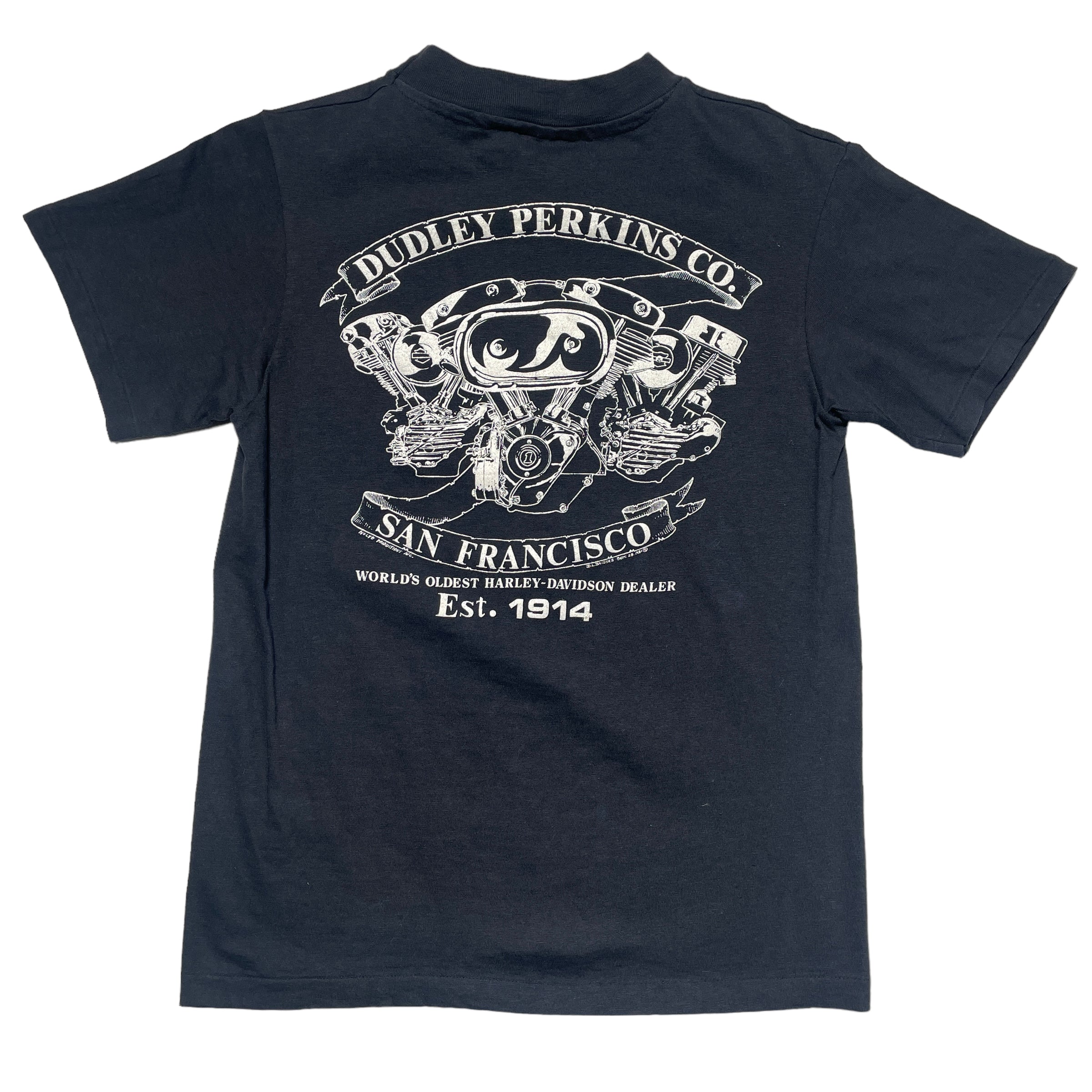 Vintage Harley Davidson Of Alcatraz  T-Shirt - FRESH KILLS VINTAGE