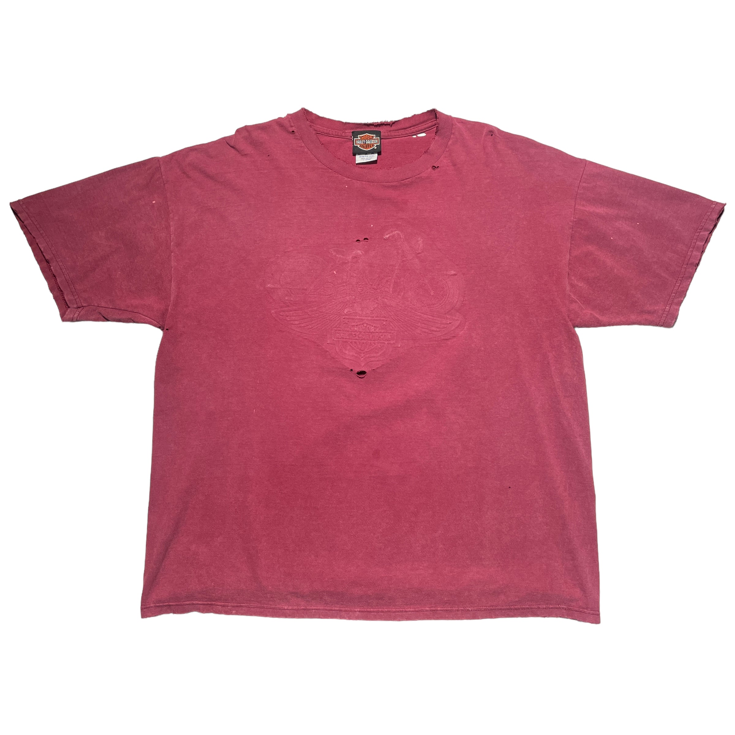 Vintage Harley Davidson Thrashed Tonal T-Shirt - FRESH KILLS VINTAGE
