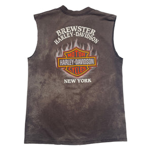 Vintage Harley Davidson Faded NY Cut-Off - FRESH KILLS VINTAGE