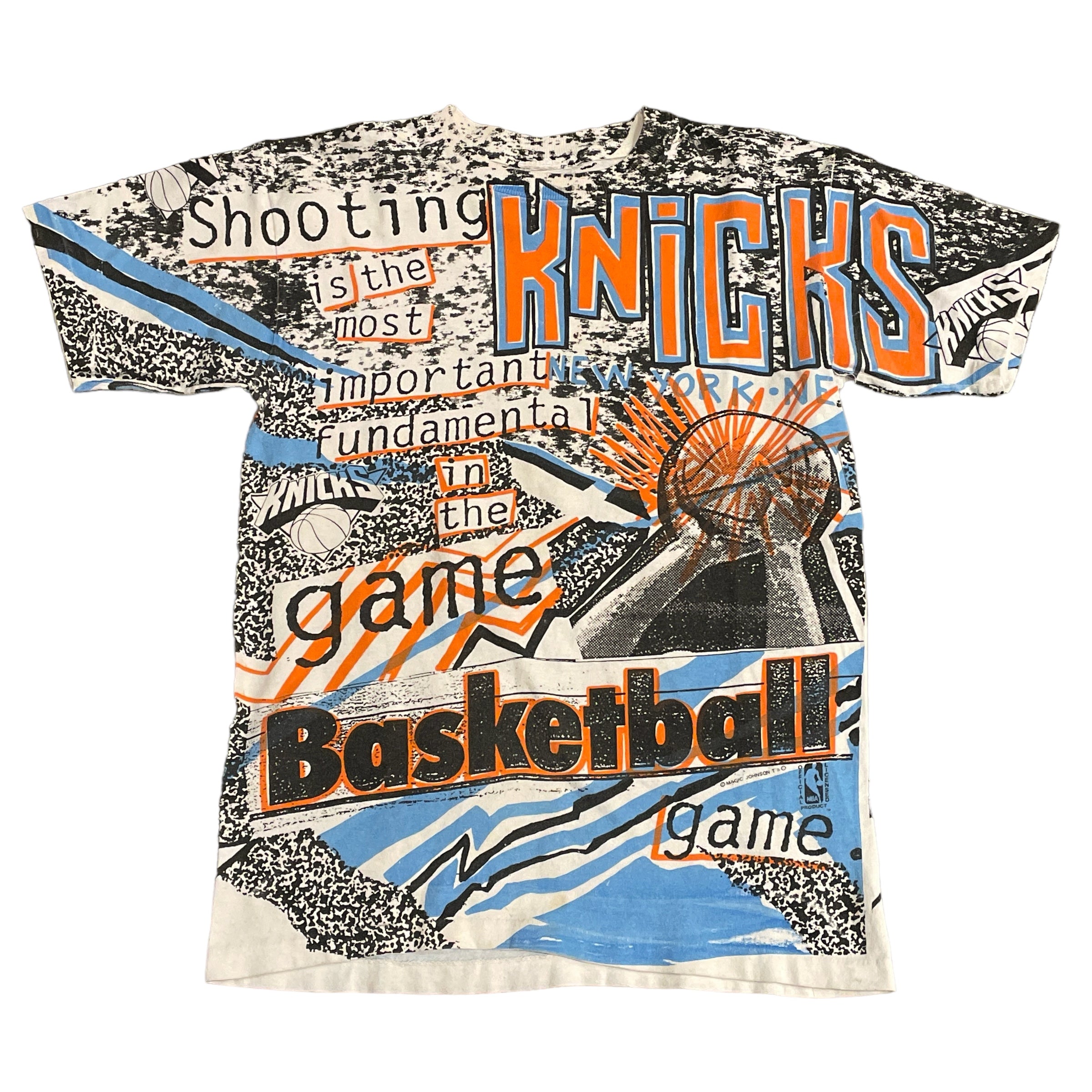 Vintage Knicks All Over Print T-Shirt - FRESH KILLS VINTAGE