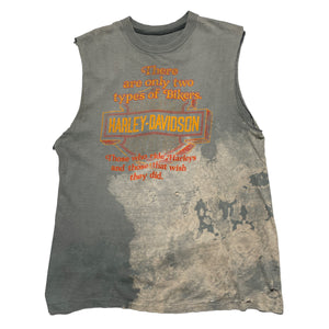 Vintage Harley Davidson Faded Two Types Of Bikers Cut-Off - FRESH KILLS VINTAGE