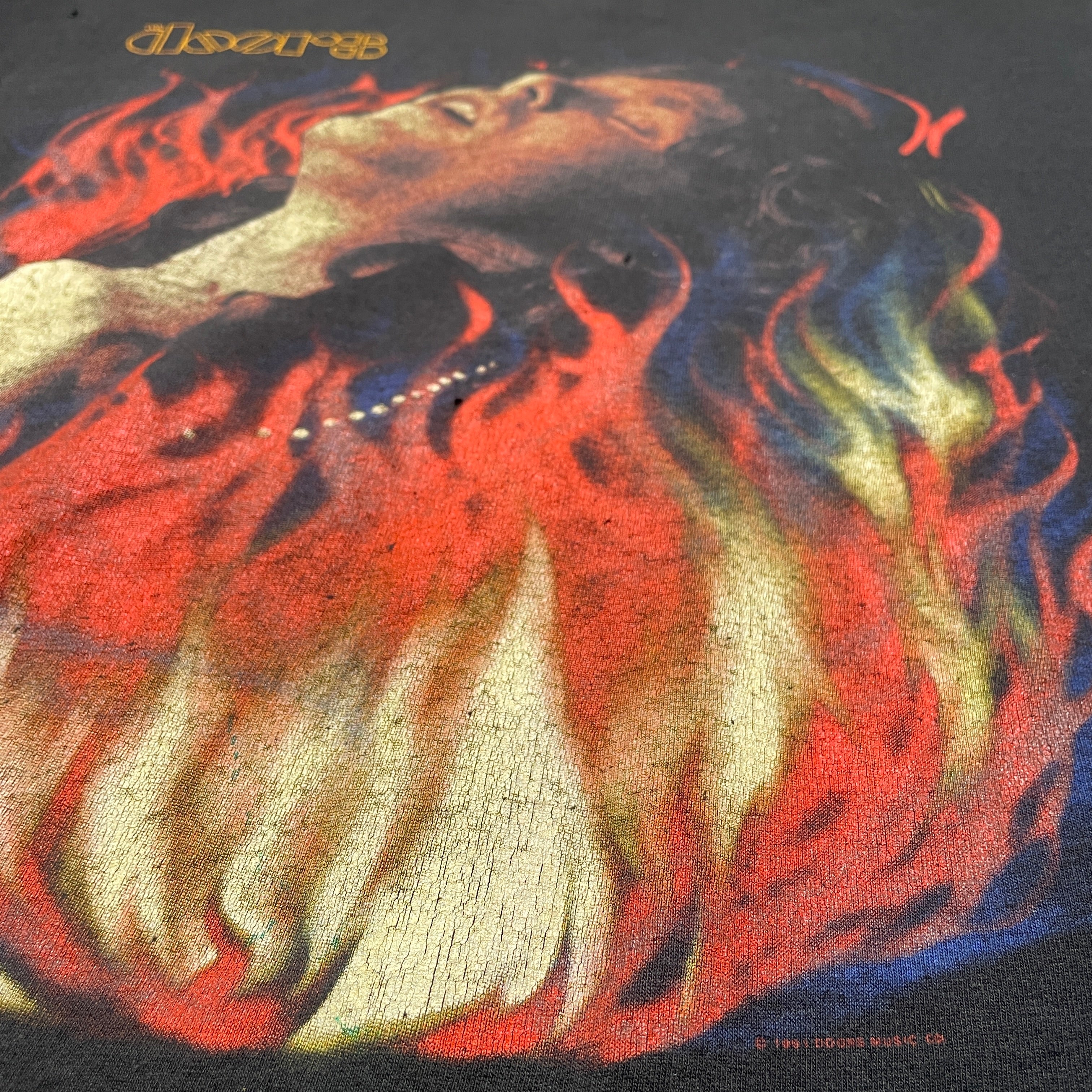 Vintage The Doors Night On Fire Band T-Shirt - FRESH KILLS VINTAGE
