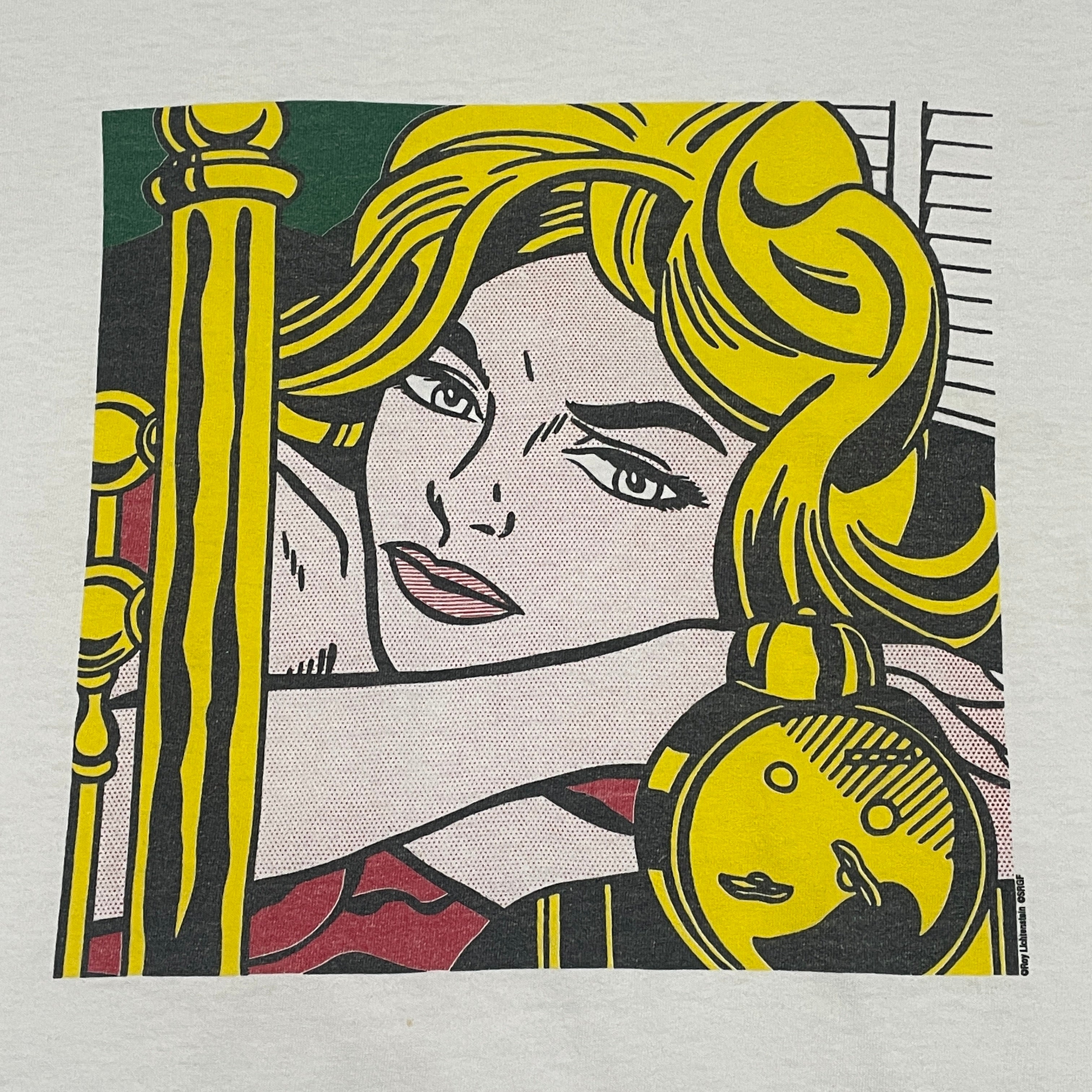 Vintage Roy Lichtenstein Blonde Waiting Art T-Shirt - FRESH KILLS VINTAGE