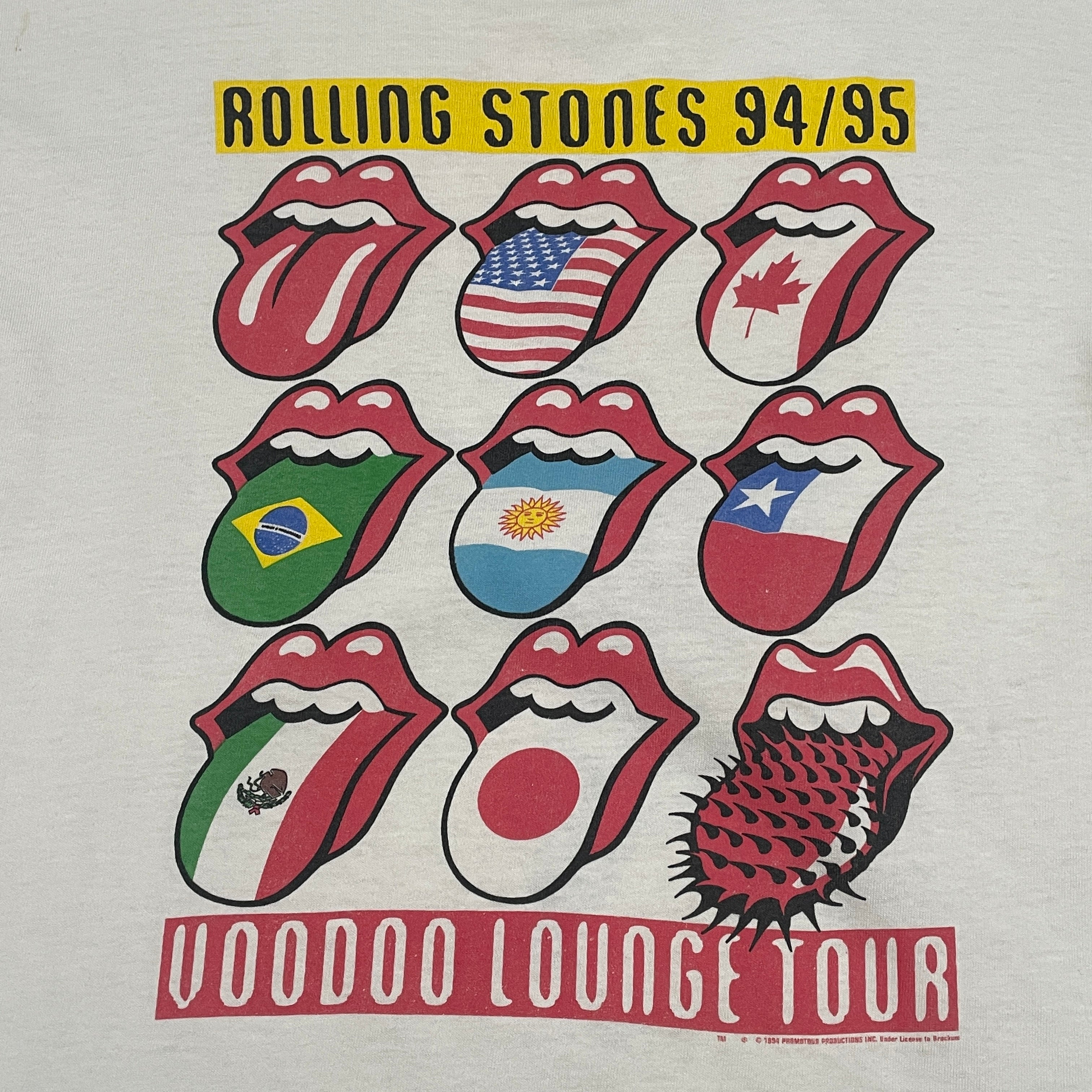 Vintage 90's Rolling Stones VooDoo Lounge Band T-Shirt - FRESH KILLS VINTAGE
