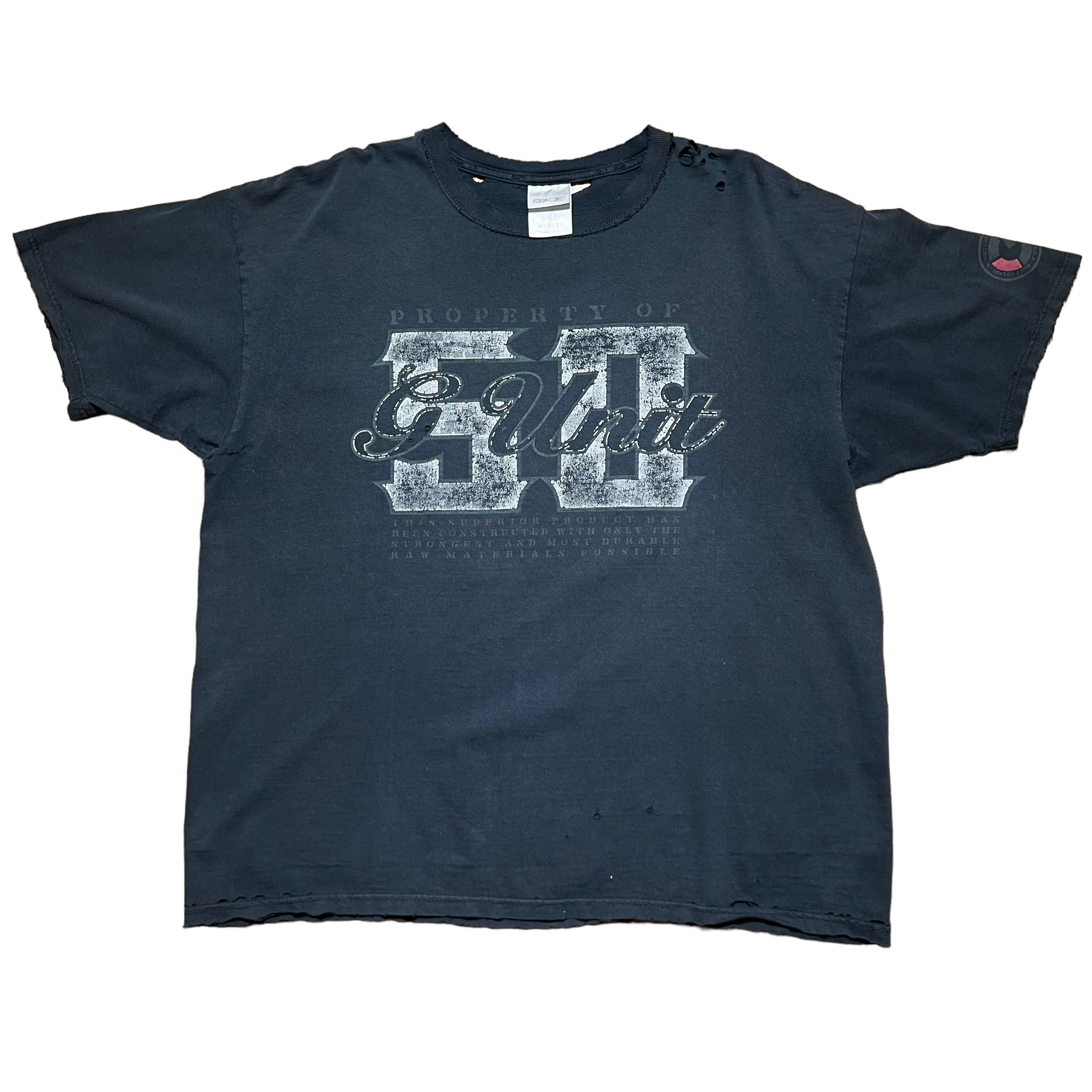 Vintage Y2K G-Unit 50 Cent Thrashed T-Shirt - FRESH KILLS VINTAGE
