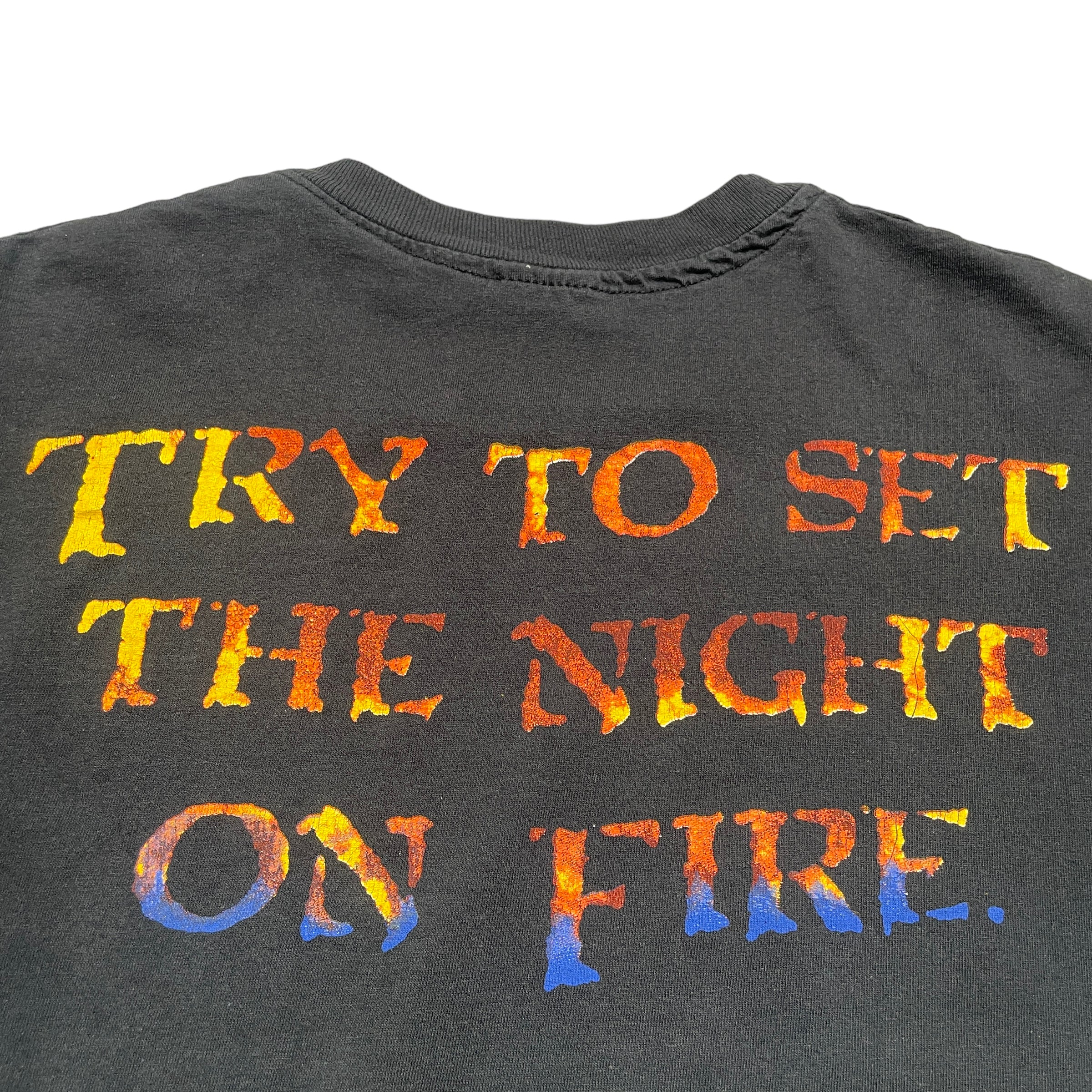 Vintage The Doors Night On Fire Band T-Shirt - FRESH KILLS VINTAGE