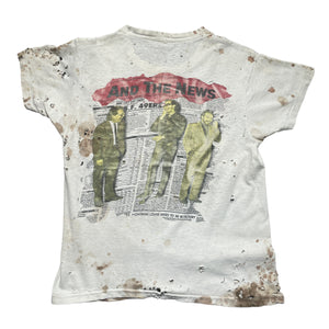 Vintage 80's Huey Lewis And The News Thrashed T-Shirt - FRESH KILLS VINTAGE