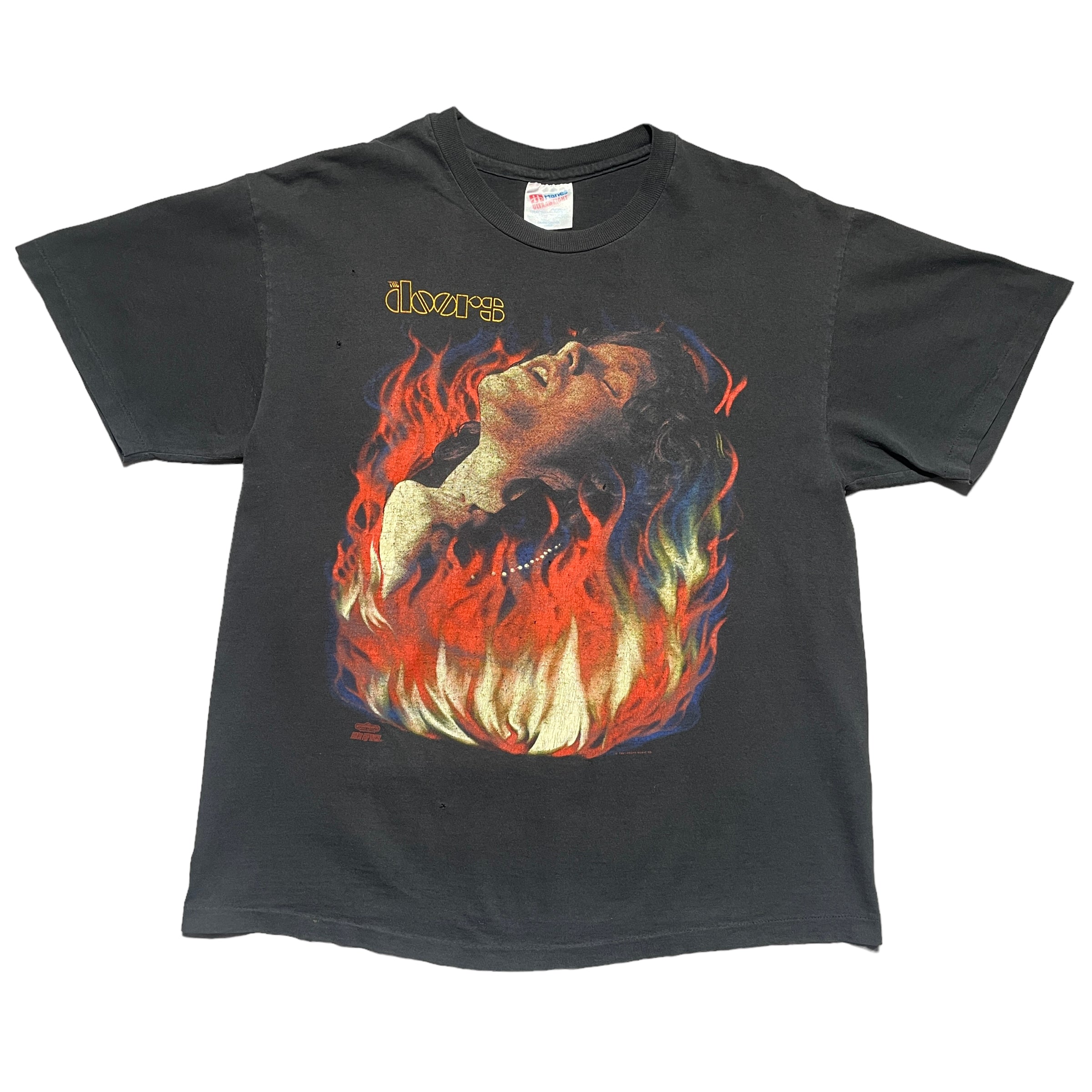 Vintage The Doors Night On Fire Band T-Shirt - FRESH KILLS VINTAGE