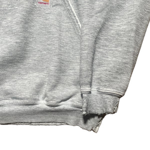 Vintage Carhartt Grey Thrashed Hoodie - FRESH KILLS VINTAGE