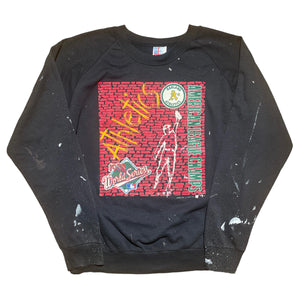 Vintage 80's Oakland Athletics Painters Crewneck - FRESH KILLS VINTAGE