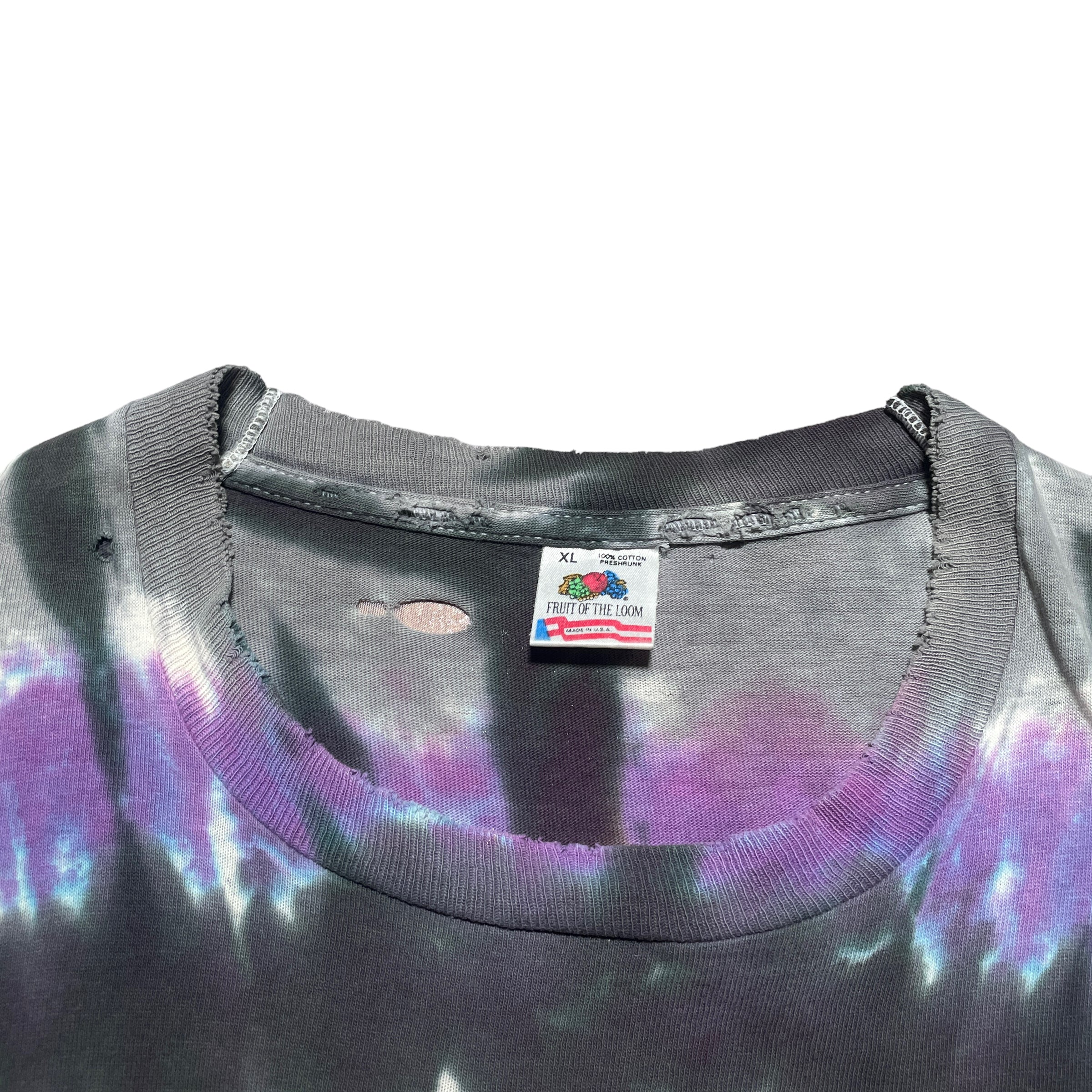 Vintage 90's Van Halen Tie Dye Thrashed Band T-Shirt - FRESH KILLS VINTAGE