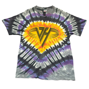 Vintage 90's Van Halen Tie Dye Thrashed Band T-Shirt - FRESH KILLS VINTAGE