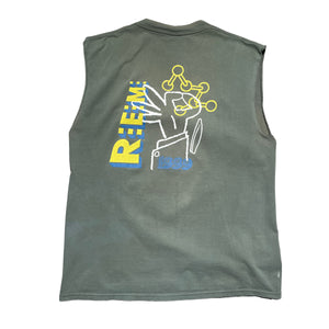 Vintage 90's R.E.M. Thrashed Band Cut Off T-Shirt - FRESH KILLS VINTAGE