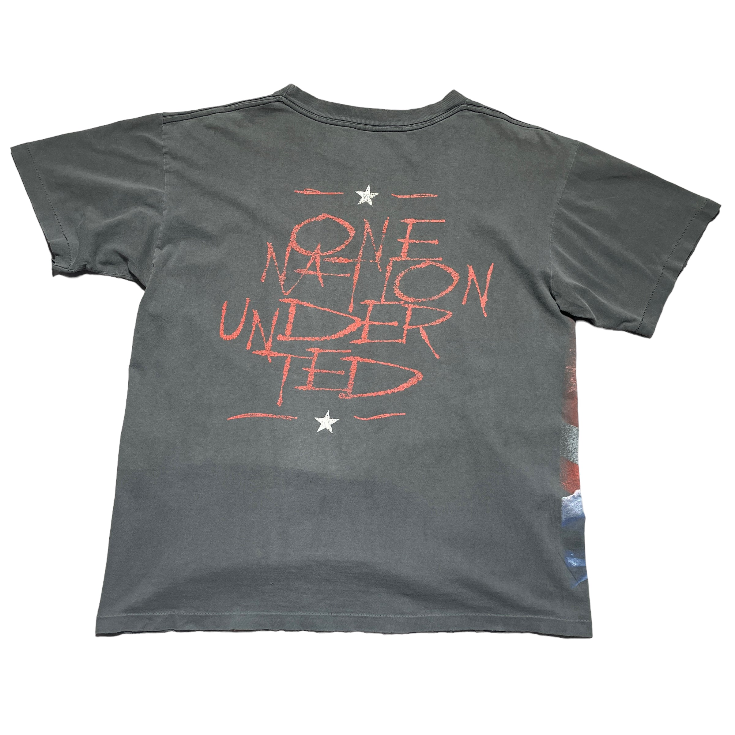 Vintage 90's Ted Nugent One Nation Under Faded T-Shirt - FRESH KILLS VINTAGE