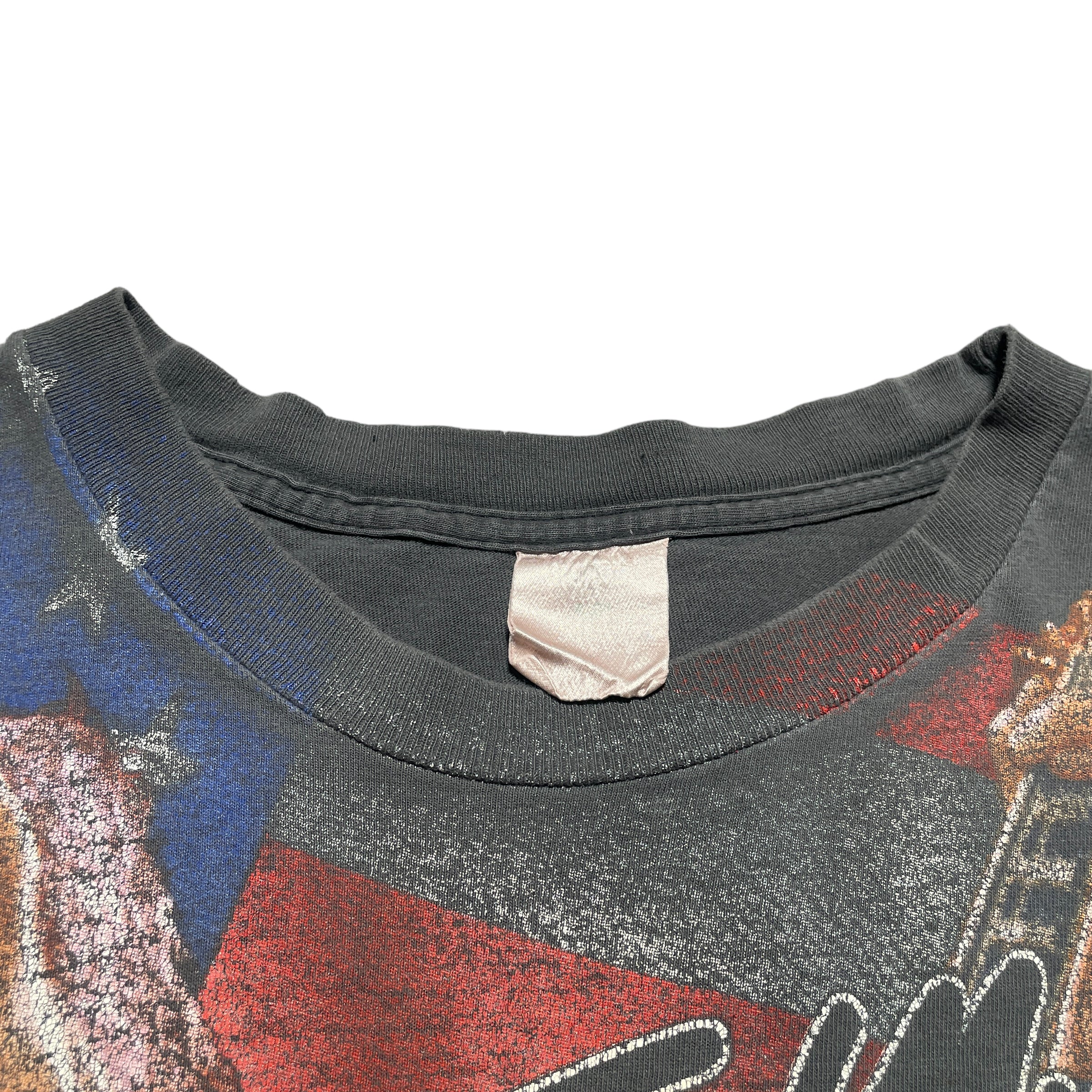 Vintage 90's Ted Nugent One Nation Under Faded T-Shirt - FRESH KILLS VINTAGE
