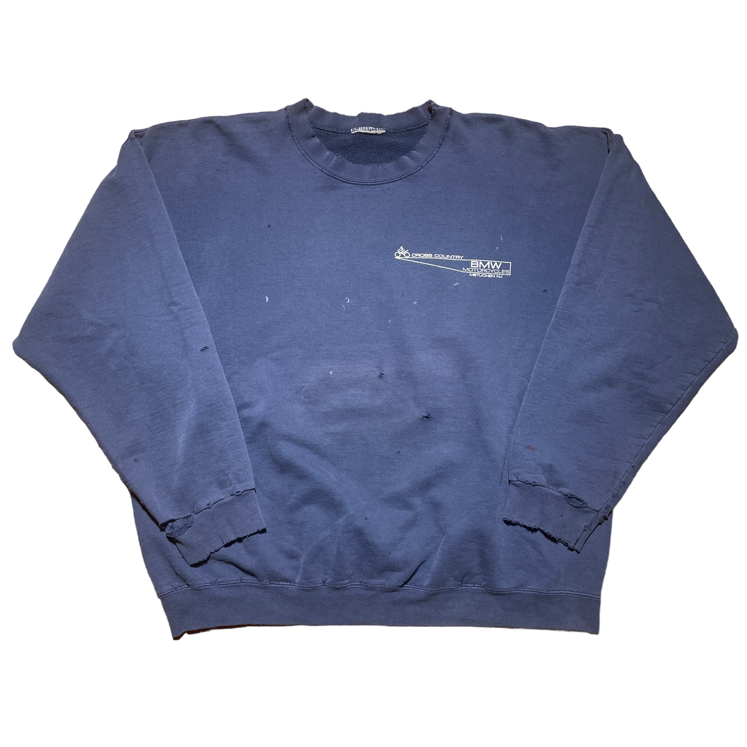 Vintage BMW Thrashed Crewneck - FRESH KILLS VINTAGE