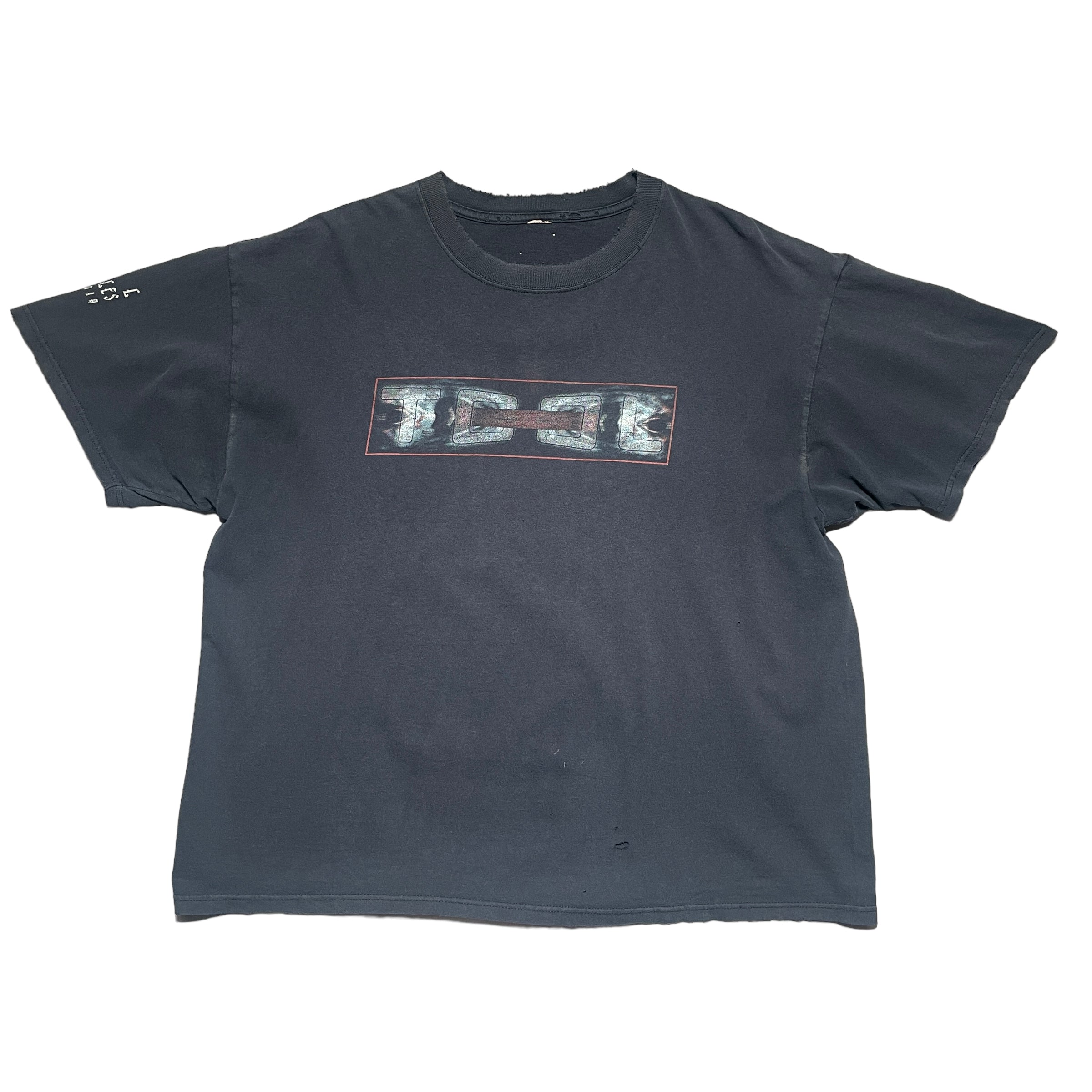 Vintage Y2K TOOL Thrashed/Faded Band T-Shirt - FRESH KILLS VINTAGE