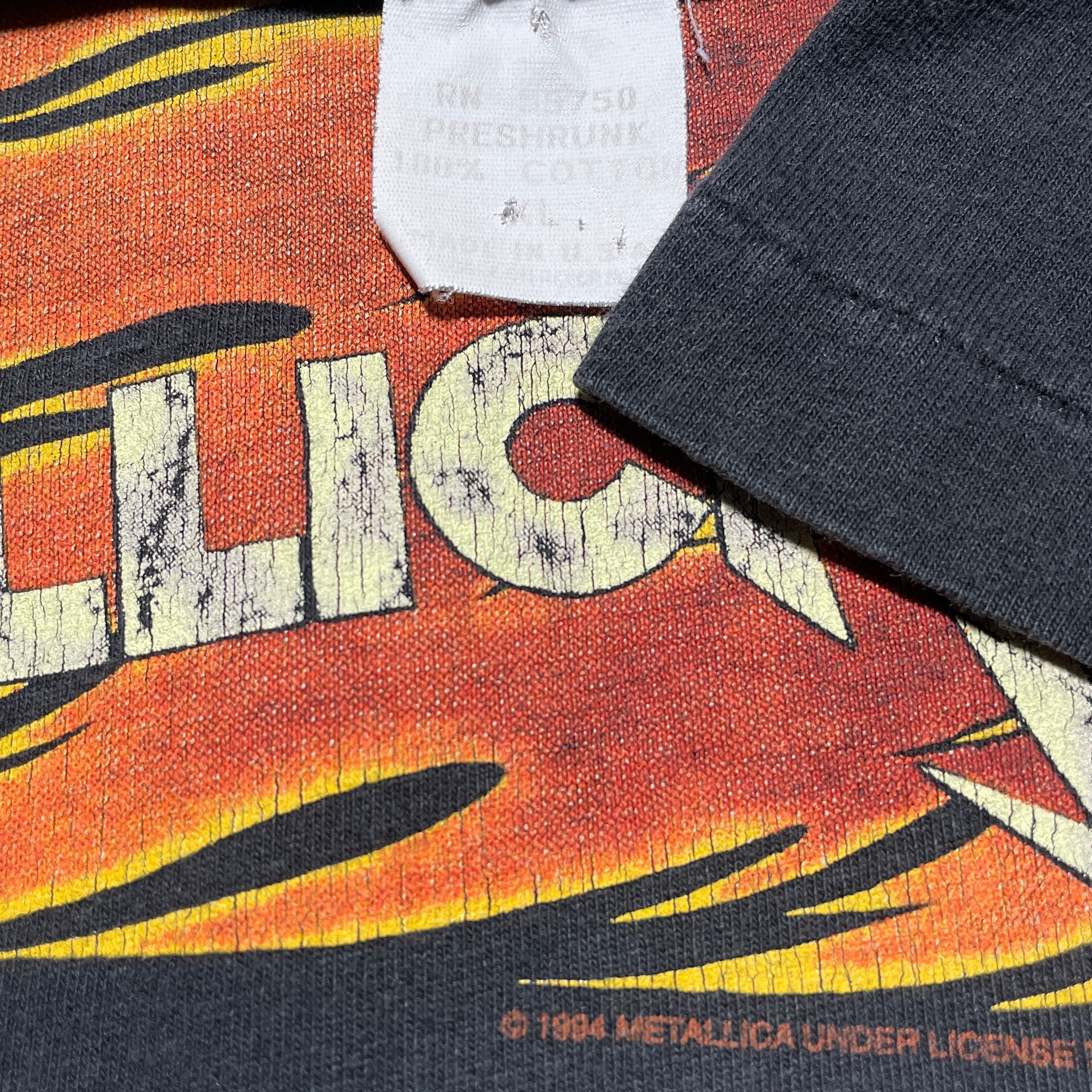 Vintage 1994 Metallica Pushead Flaming Skull Band T-Shirt - FRESH KILLS VINTAGE