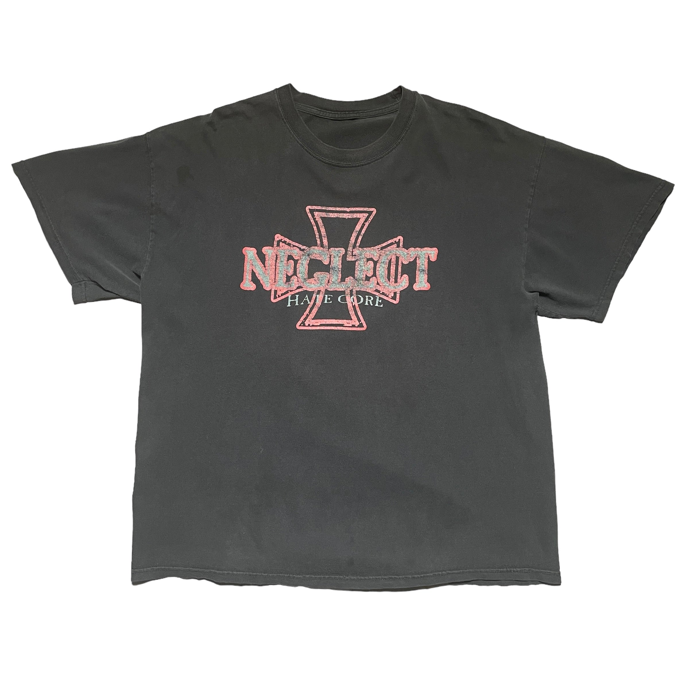 Vintage Neglect Hate Core Wasting My Life Band T-Shirt - FRESH KILLS VINTAGE