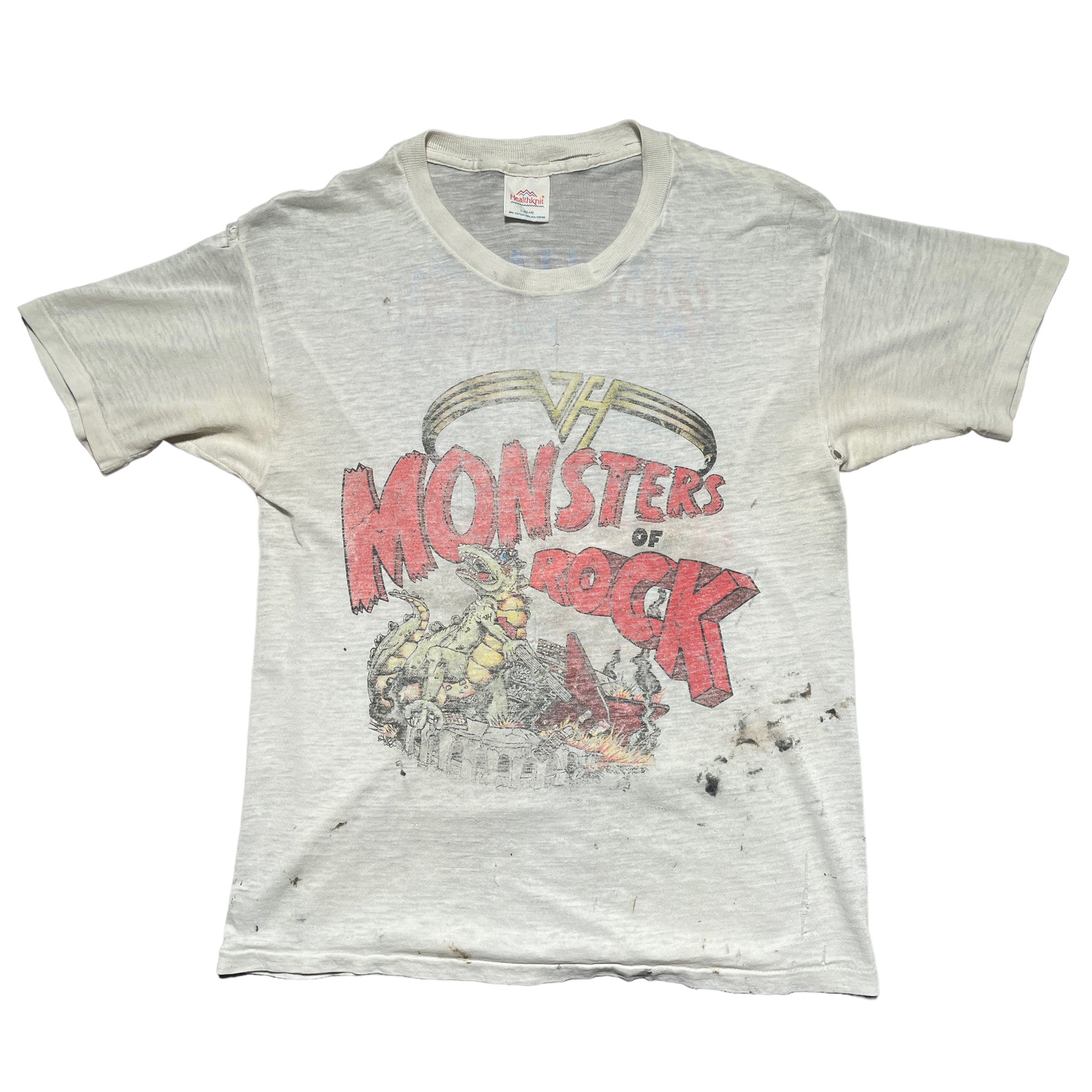 Vintage Monsters Of Rock Thrashed Band T-Shirt - FRESH KILLS VINTAGE