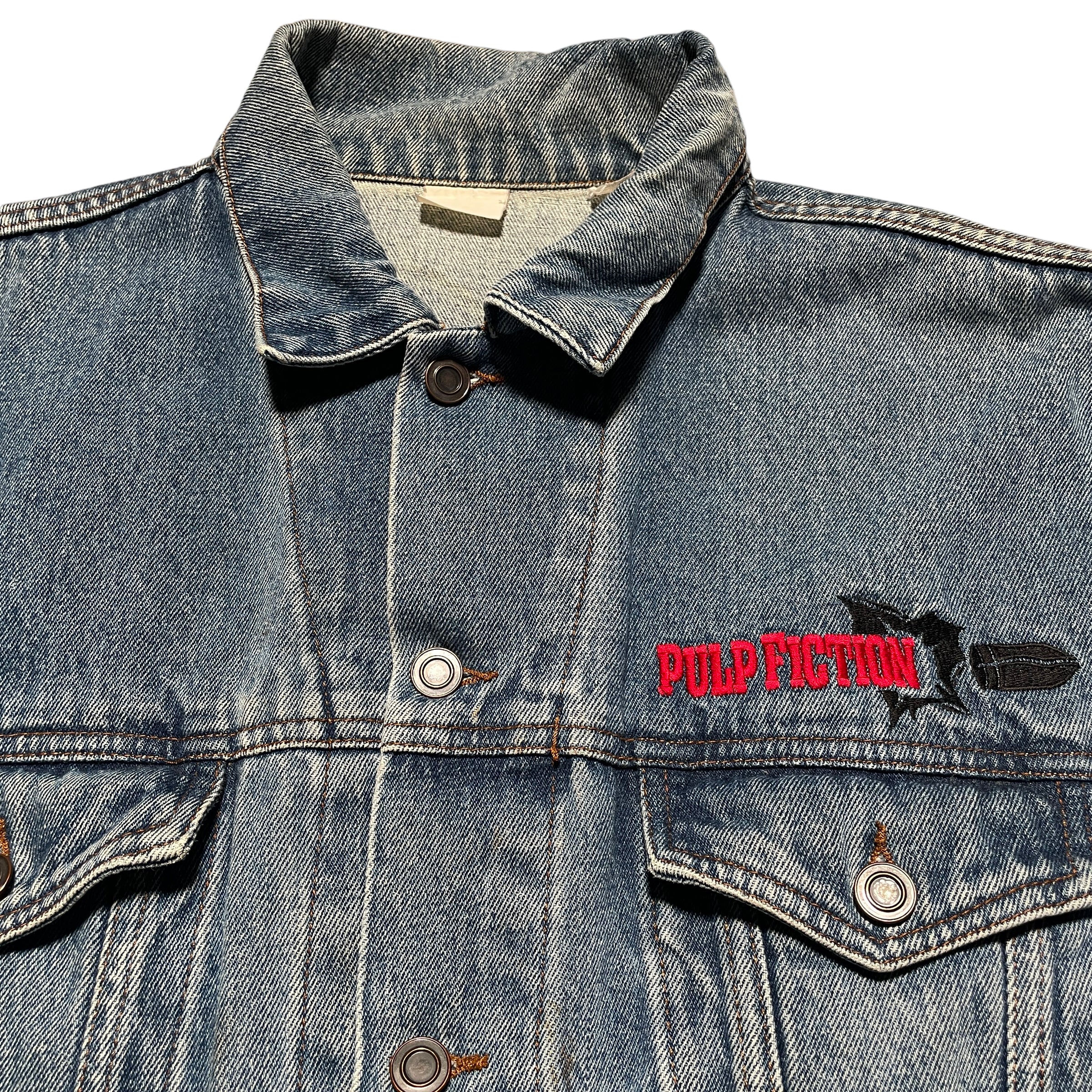 Vintage Pulp Fiction Movie Denim Jacket - FRESH KILLS VINTAGE