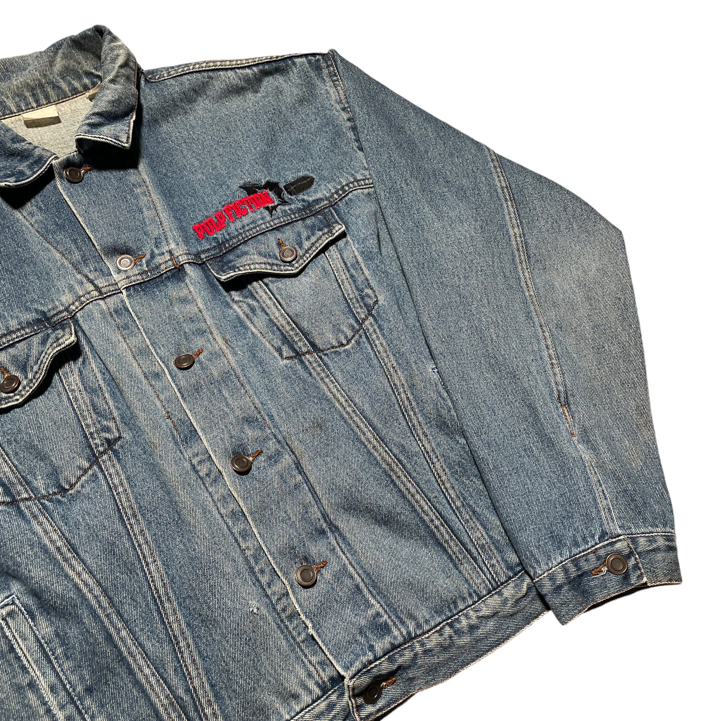 Vintage Pulp Fiction Movie Denim Jacket - FRESH KILLS VINTAGE