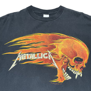 Vintage 1994 Metallica Pushead Flaming Skull Band T-Shirt - FRESH KILLS VINTAGE