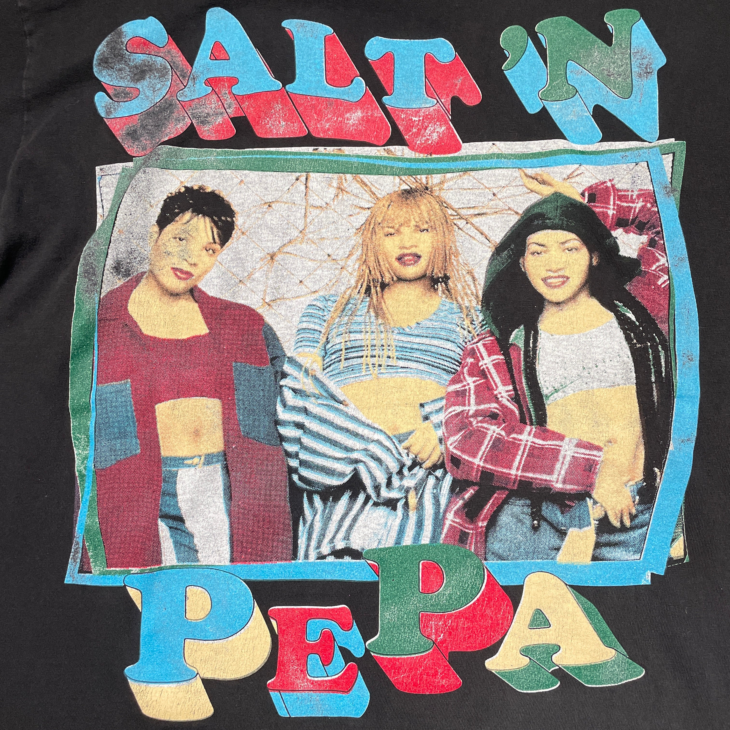Vintage 90's Salt N Pepa Bootleg Rap T-Shirt - FRESH KILLS VINTAGE